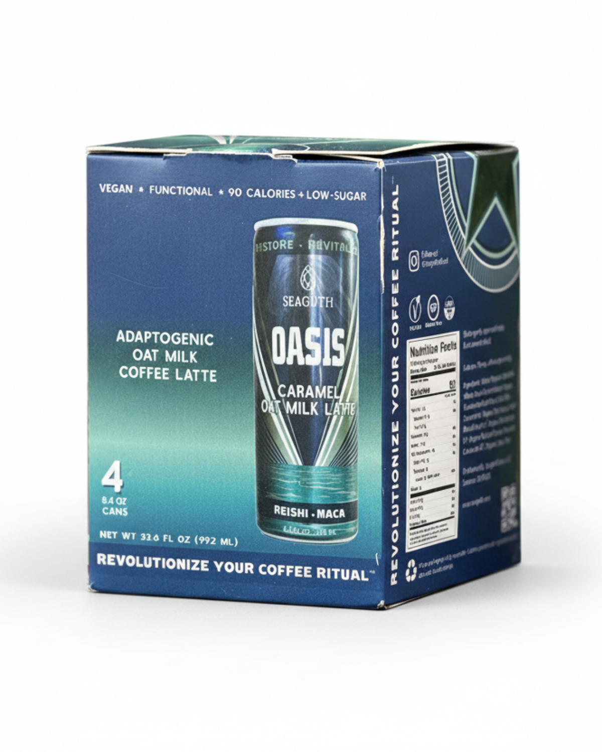 Oasis - Caramel Oat Milk Latte - 4 pack