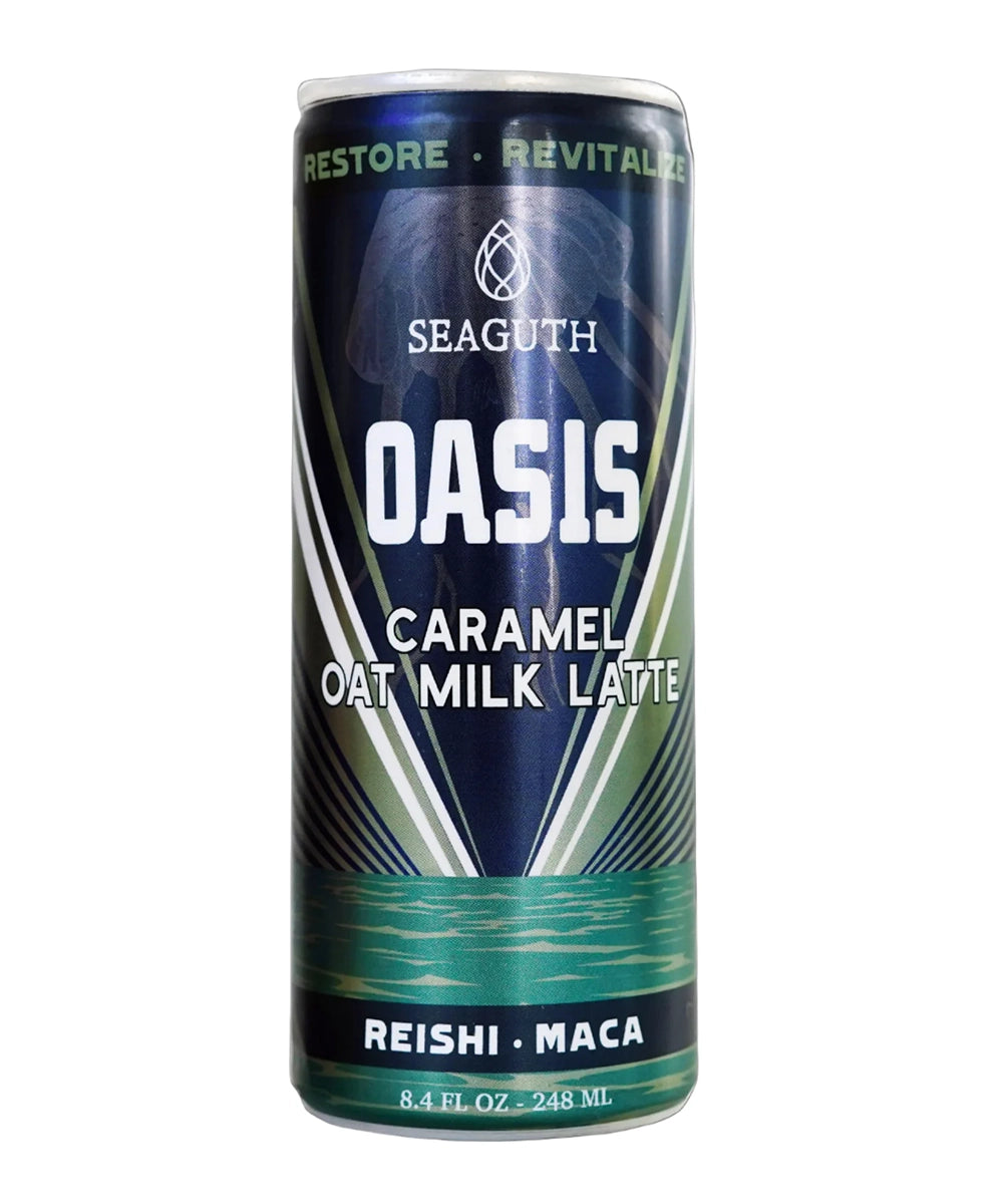 Oasis adaptogenic coffee in a single an on white background