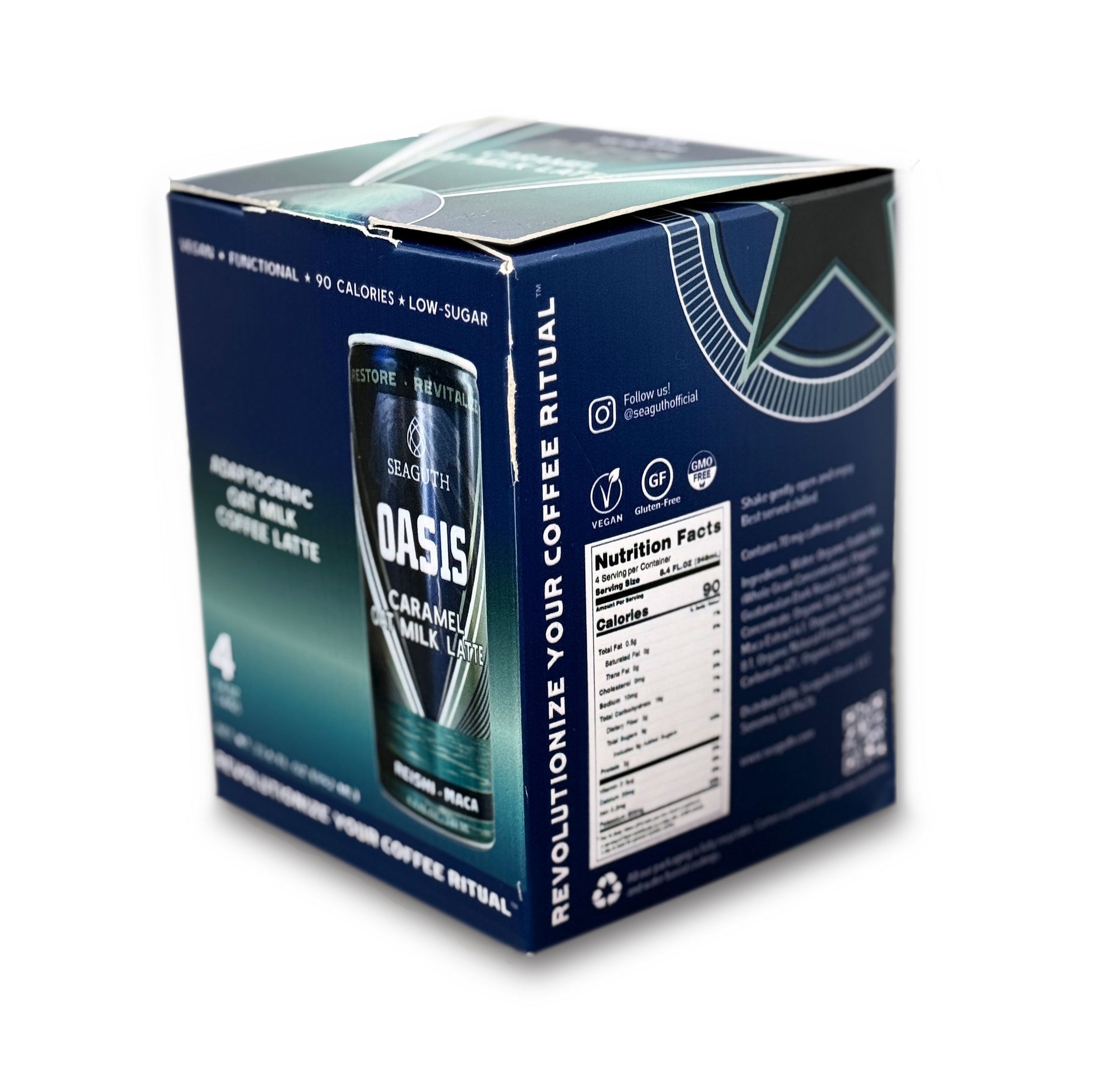 Oasis - Caramel Oat Milk Latte - 4 pack